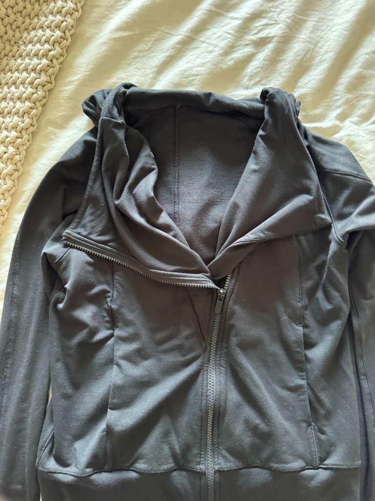 Black Lululemon Women's Hooded Zip Jacket